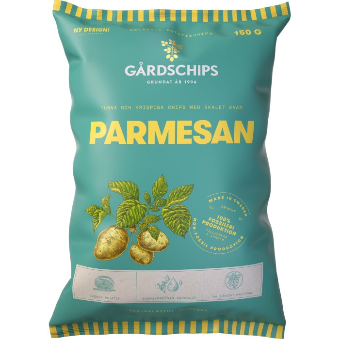 Gårdsschips Parmesan 150g