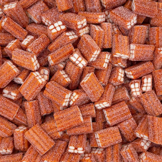 Vidal Sour Strawberry Bricks Brick Gummies – Swedish Candy – image 2