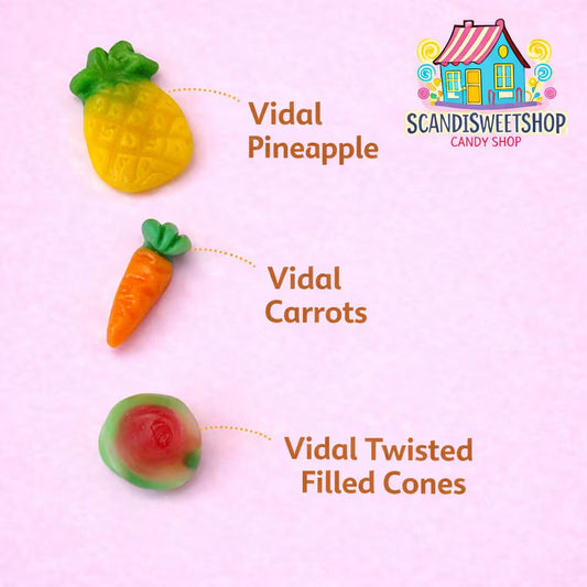 Vidal Fruit & Veggie Gummy Candy Mix