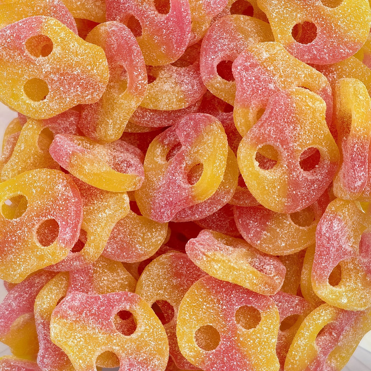 Sour Lemon Raspberry Skulls — Candy People Skull Gummies product image