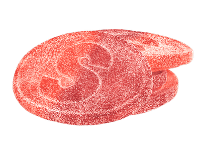 S-Märke Peach And Dragon Fruit — Sour Skull Gummies product image