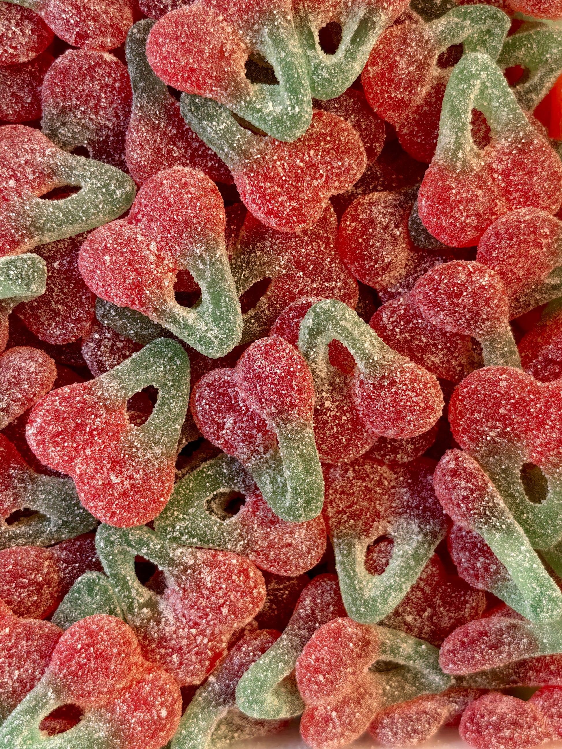 Haribo Happy Cherries Sour — Sour Twin Cherry Gummies — Haribo product image