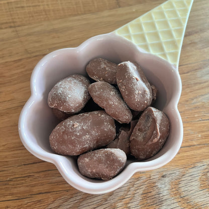Dave & Jon's Drips milk chocolate caramel dates in a bowl