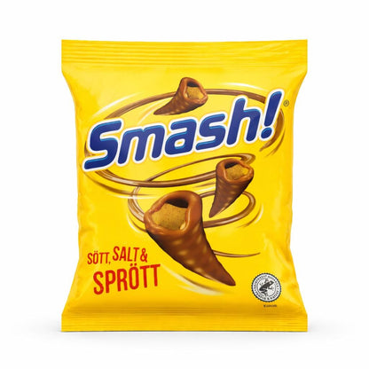 Smash! Chocolate-Coated Corn Cones 100g | Sweet & Salty Nordic Snack – authentic Swedish snack, imported from Scandinavia