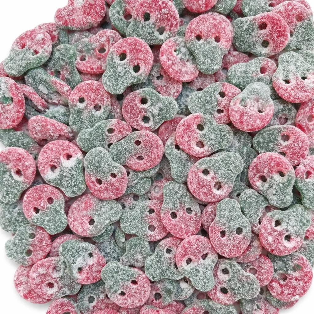 Matthijs Sour Watermelon Skulls – authentic Swedish pick & mix candy, imported from Scandinavia
