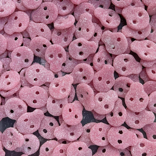 Matthijs Strawberry Vanilla Sour Skulls – authentic Swedish pick & mix candy, imported from Scandinavia
