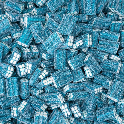 Vidal Fizzy Blue Raspberry Bricks – Sour Swedish Pick & Mix – authentic Swedish pick & mix candy, imported from Scandinavia