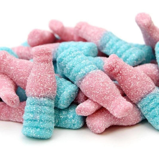 Bubblegum Fizzy Bottle Gummies – authentic Swedish pick & mix candy, imported from Scandinavia