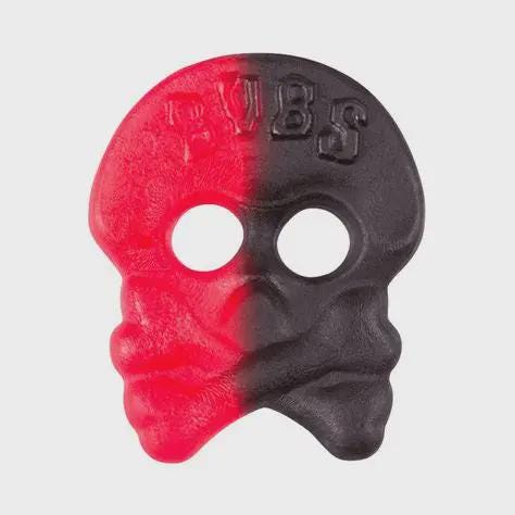 BUBS Raspberry Licorice Skulls – Large Swedish Pick & Mix – authentic Swedish pick & mix candy, imported from Scandinavia