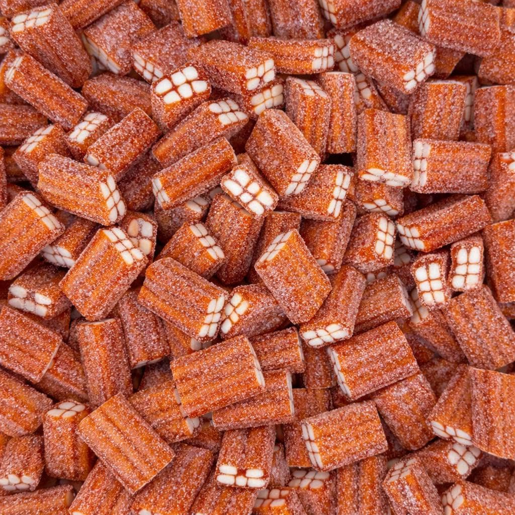 Vidal Sour Strawberry Bricks Brick Gummies – Swedish Candy – image 2