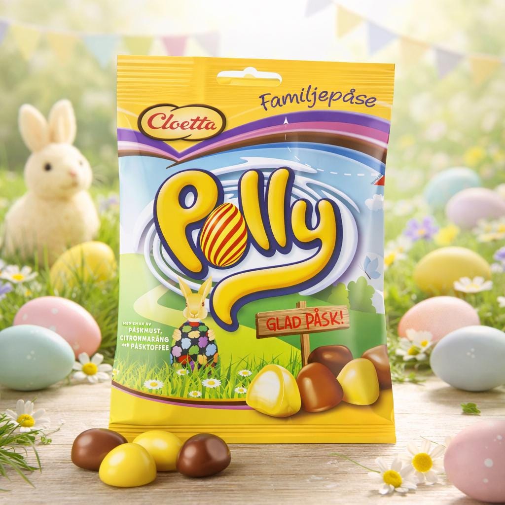 Polly Swedish Easter Candy 300g – authentic Swedish pick & mix candy, imported from Scandinavia