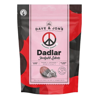 Dadlar Dave & Jon’s Strawberry Liquorice Dates 125g
