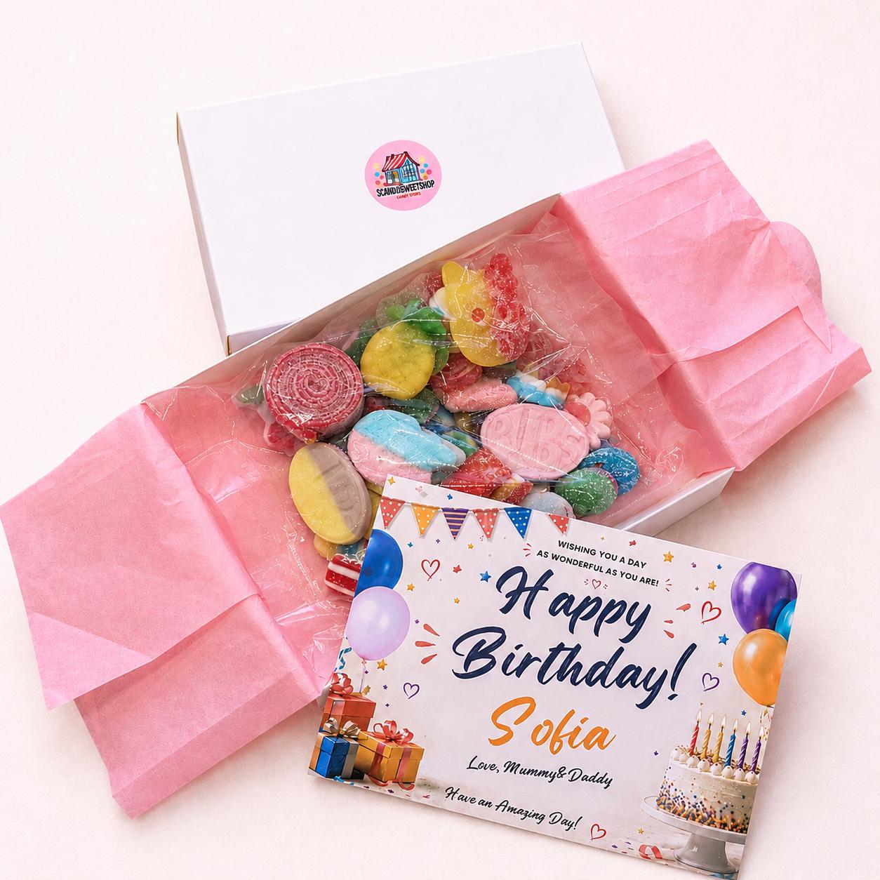 Personalised Birthday Candy Gift Box — ScandiSweetShop product image