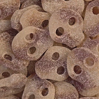 Fizzy Cola Skulls — Candy People Sour Skull Gummies | Swedish Candy