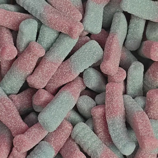 Bubblegum Fizzy Bottles — Frisia Sour-Dusted Gummies | Swedish Candy