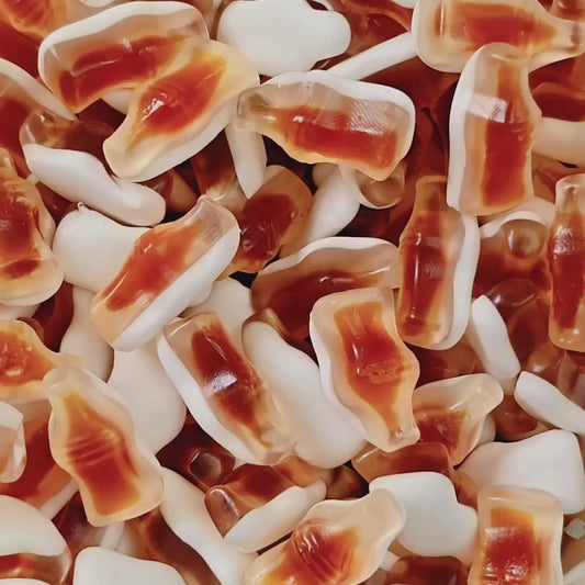 Haribo Happy Cola Liquid Center — Filled Cola Gum & Foam | Swedish Candy
