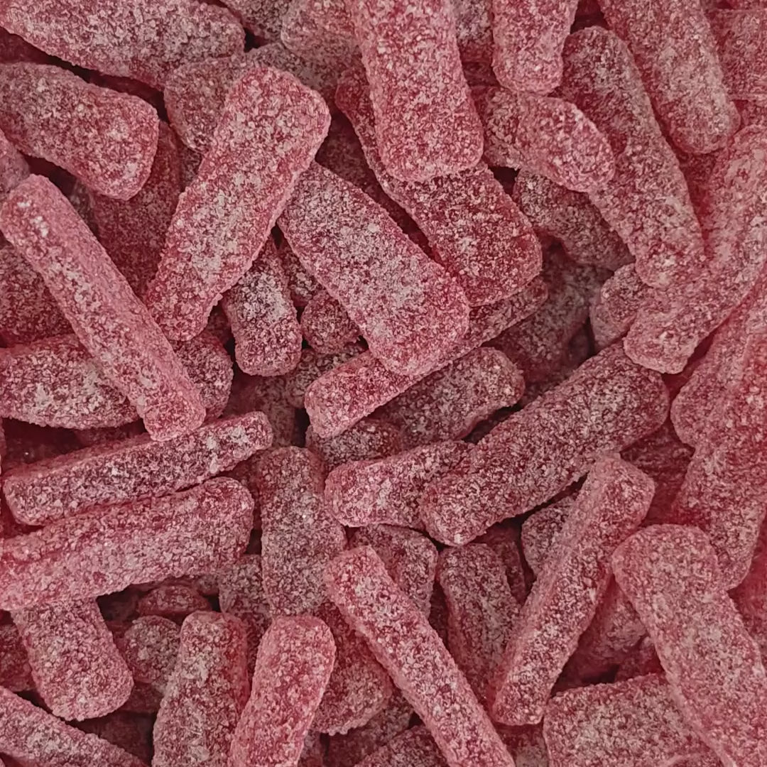Grahns Hallonshots — Sour Raspberry Jelly Shots — Grahns Konfektyr product video