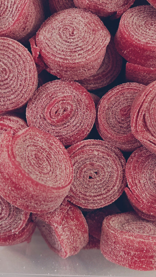 Vidal Rolls Strawberry — Chewy Rolled Candy Strips | Swedish Candy